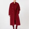 101801 Icon Coat, rosso scuro