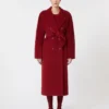 101801 Icon Coat, rosso scuro