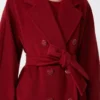 101801 Icon Coat, rosso scuro