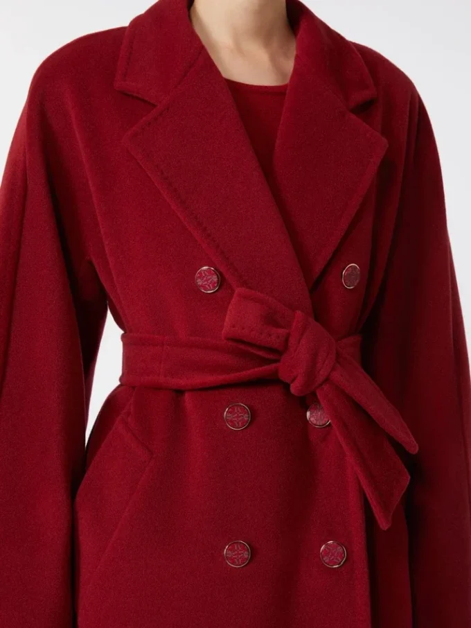 101801 Icon Coat, rosso scuro