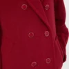 101801 Icon Coat, rosso scuro