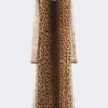 Abito aderente in jersey di tulle, sfumato beige Abito aderente in jersey di tulle, sfumato beige