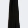 Abito bustier in cady, nero