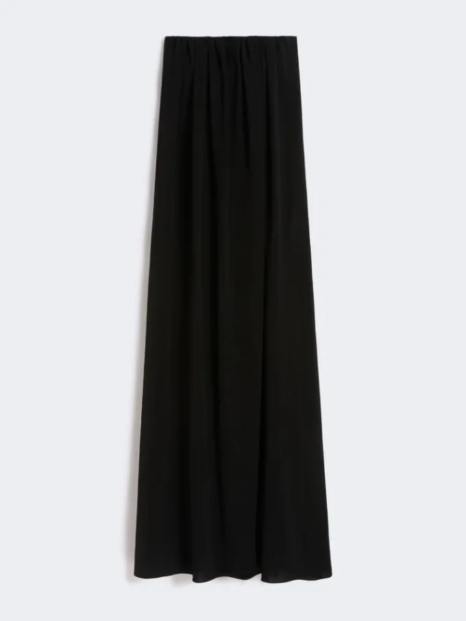 Abito bustier in cady, nero