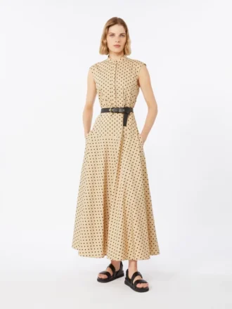 Abito camicia in popeline stampato, colonial