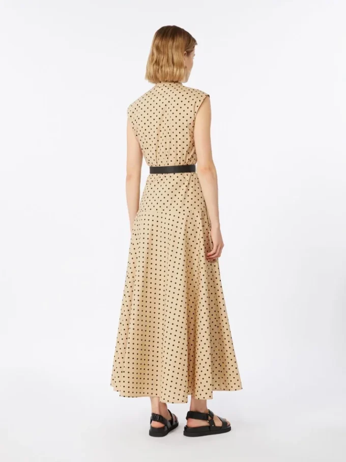 Abito camicia in popeline stampato, colonial
