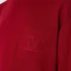 Abito corto in lana, rosso scuro