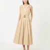 Abito in gabardine idrorepellente, beige