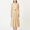 Abito in gabardine idrorepellente, beige