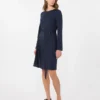 Abito in jersey Milano-knit, blu navy