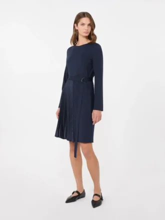 Abito in jersey Milano-knit, blu navy
