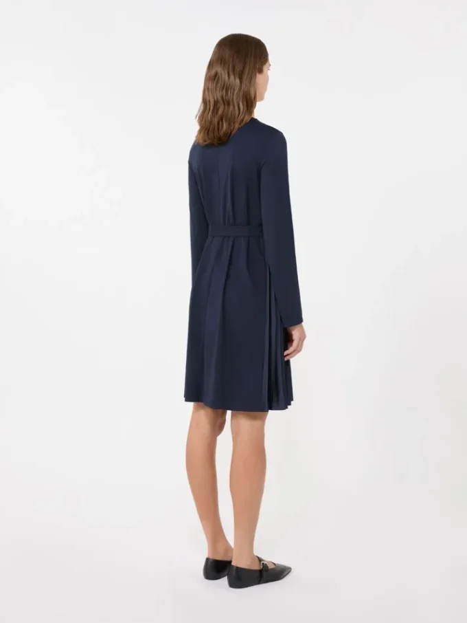Abito in jersey Milano-knit, blu navy