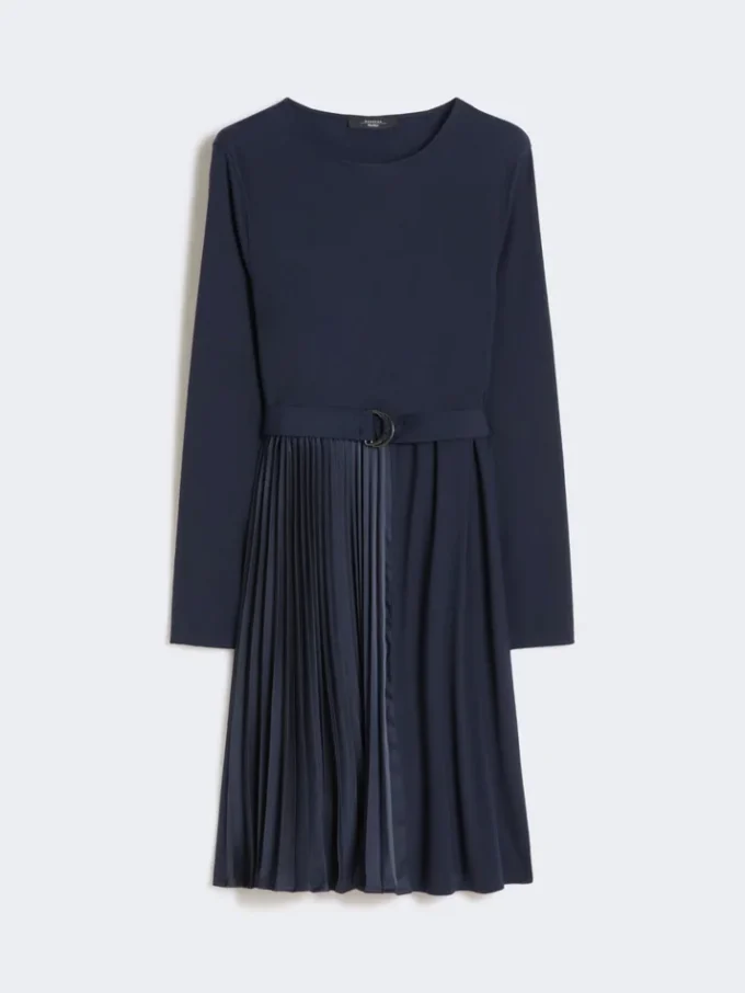 Abito in jersey Milano-knit, blu navy