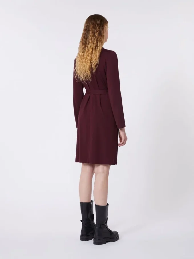 Abito in jersey Milano-knit, bordeaux