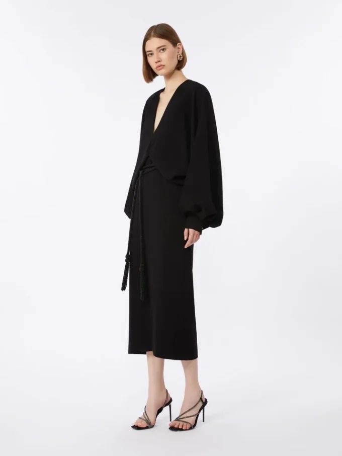 Abito leggero in cady, nero Abito leggero in cady, nero
