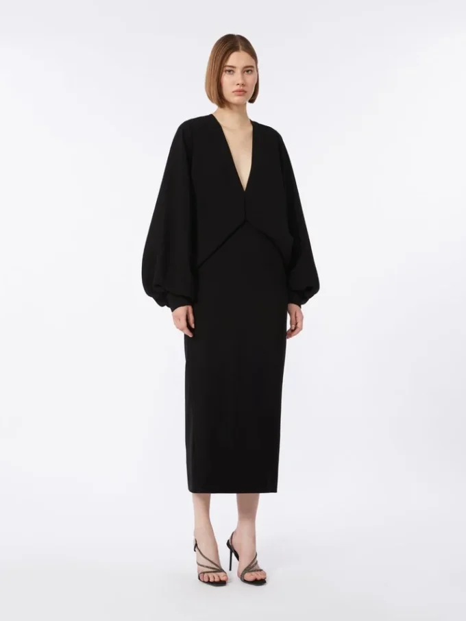 Abito leggero in cady, nero Abito leggero in cady, nero