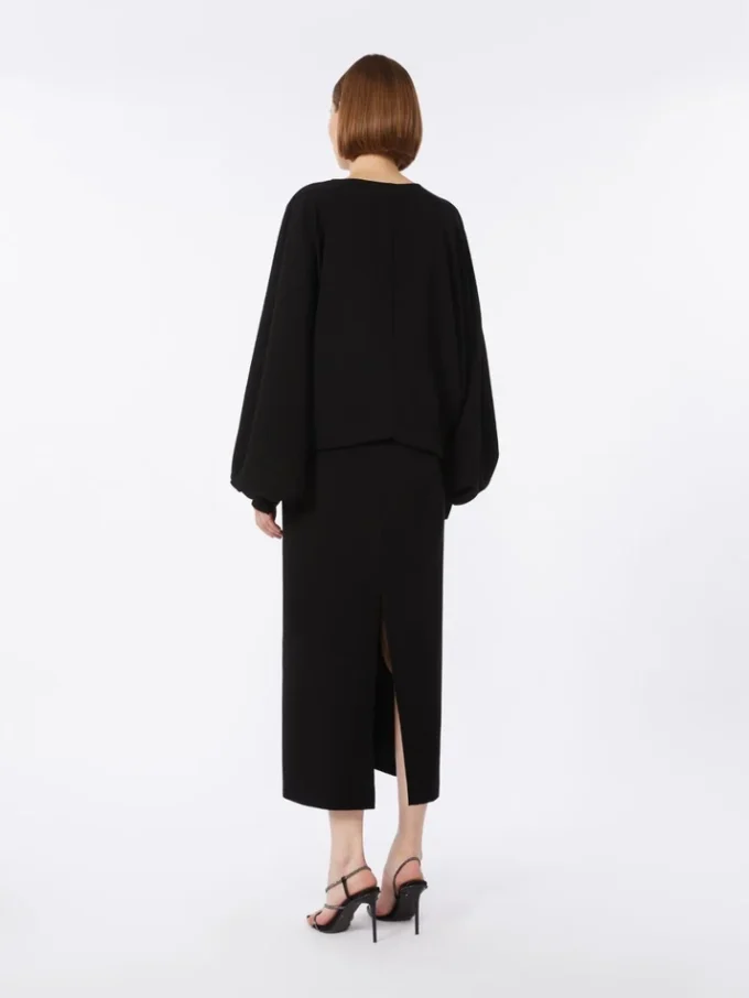 Abito leggero in cady, nero Abito leggero in cady, nero