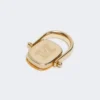 Anello in metallo e resina, arancione