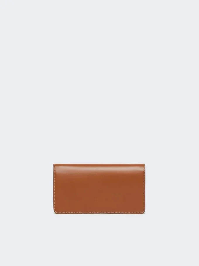 Astuccio per telefono in pelle, marrone ambra Astuccio per telefono in pelle, marrone ambra