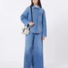 Autentica giacca-pantalone in denim, blu navy Autentica giacca-pantalone in denim, blu navy