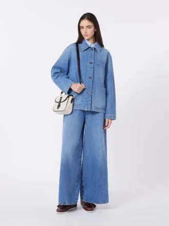 Autentica giacca-pantalone in denim, blu navy
