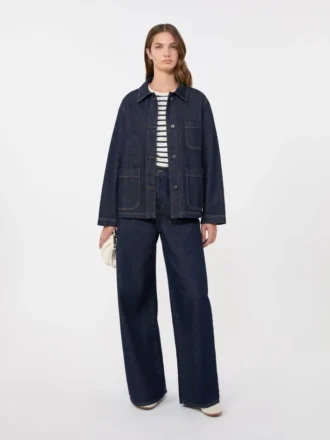 Autentica giacca-pantalone in denim, blu navy