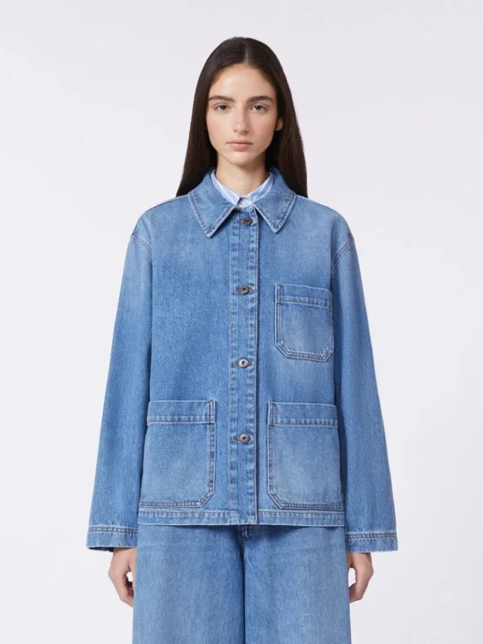 Autentica giacca-pantalone in denim, blu navy Autentica giacca-pantalone in denim, blu navy