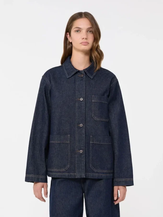 Autentica giacca-pantalone in denim, blu navy Autentica giacca-pantalone in denim, blu navy