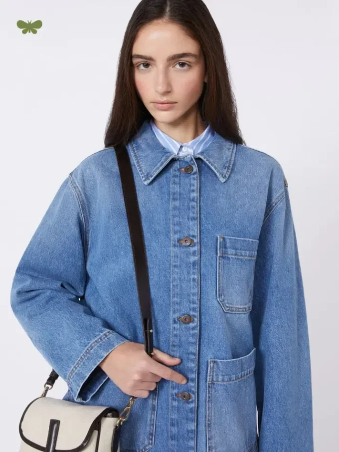 Autentica giacca-pantalone in denim, blu navy Autentica giacca-pantalone in denim, blu navy
