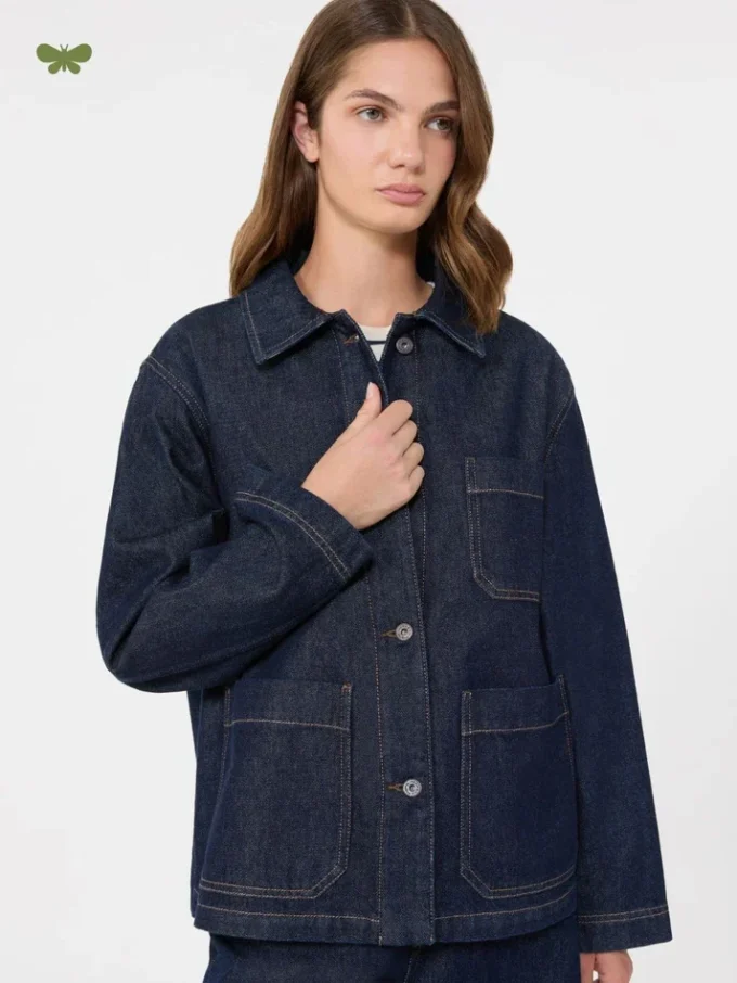 Autentica giacca-pantalone in denim, blu navy Autentica giacca-pantalone in denim, blu navy