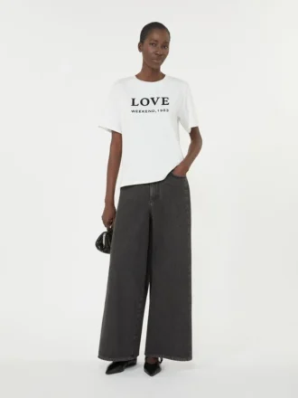 Autentici jeans in denim di cotone, neri