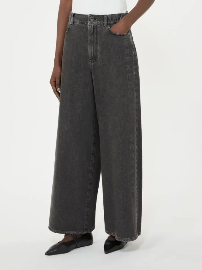 Autentici jeans in denim di cotone, neri Autentici jeans in denim di cotone, neri