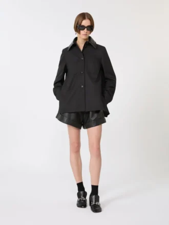 Bermuda in pelle, neri