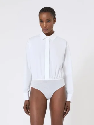 body camicia in popeline bianco ottico 2 330x440 - Body camicia in popeline, bianco ottico