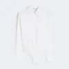 Body camicia in popeline, bianco ottico Body camicia in popeline, bianco ottico