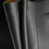Borsa a mano in pelle Marine, nera Borsa a mano in pelle Marine, nera