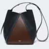 Borsa a secchiello media, marrone nocciola