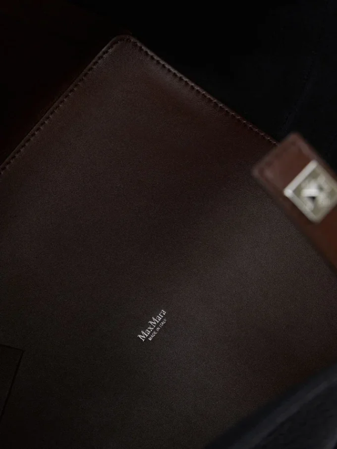 Borsa a secchiello media, marrone nocciola