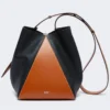 Borsa a secchiello media, ruggine