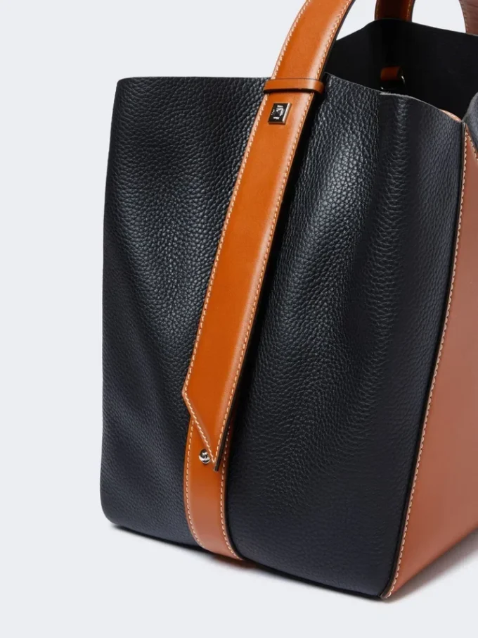 Borsa a secchiello media, ruggine