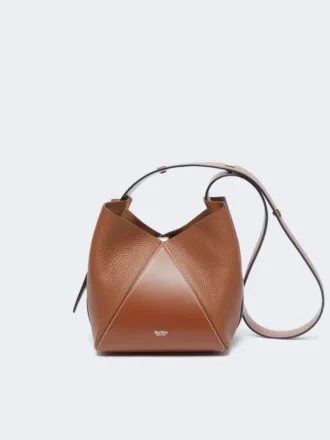 Borsa a secchiello piccola, marrone