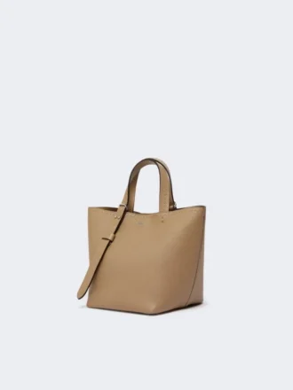 Borsa Archetipo in pelle extra-small, color fango