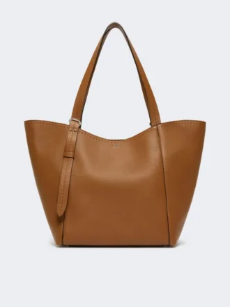 Borsa Archetipo in pelle, marrone ambra