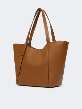Borsa Archetipo in pelle, marrone ambra