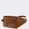 Borsa Archetipo piccola in pelle crosta, marrone scuro Borsa Archetipo piccola in pelle crosta, marrone scuro