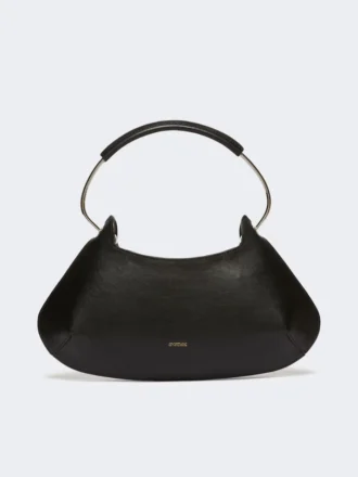 Borsa Caju in pelle, media, nera