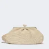 Borsa grande a forma di pasticcino effetto rafia, tortora Borsa grande a forma di pasticcino effetto rafia, tortora