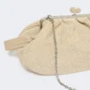 Borsa grande a forma di pasticcino effetto rafia, tortora Borsa grande a forma di pasticcino effetto rafia, tortora