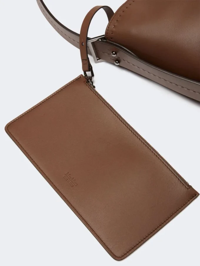 – borsa in pelle archetipo media, marrone