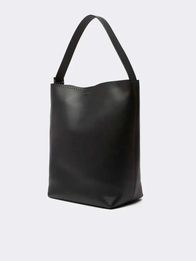 – borsa in pelle archetipo media, nera – borsa in pelle archetipo media, nera